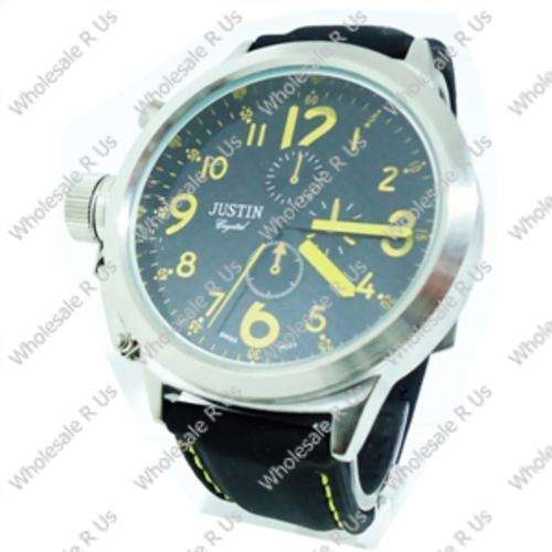 Gents Watch - Black & Yellow