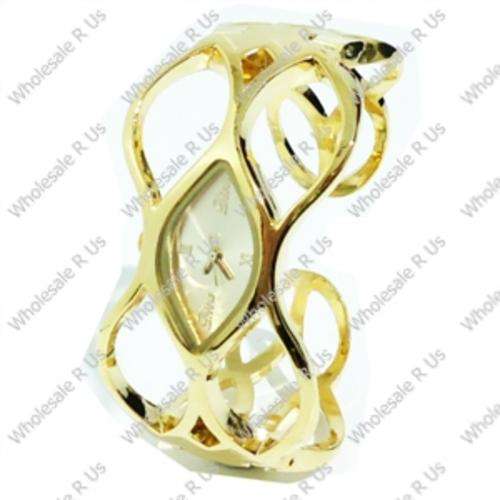 Ladies Bangle Dress Watch Gold