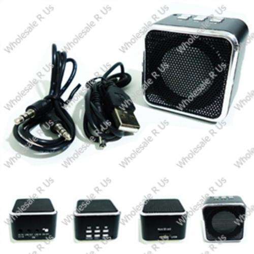 Portable Mini Multimedia Speaker With Micro SD Card Slot  USB Flash Drive Slot  FM & Line In/Out