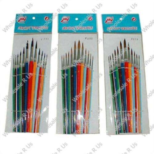 Round Artist Brushes Long Handle Sizes 1 to 12