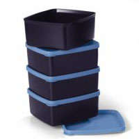 Tupperware Small Square Rounds (400ml x 4) (PLUS BONUS FREE GIFTS)