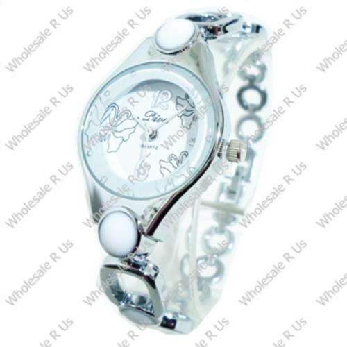 Girls Bracelet Watch Silver White