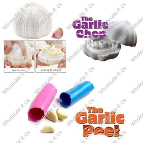 Garlic Peeler & Chopper Combo