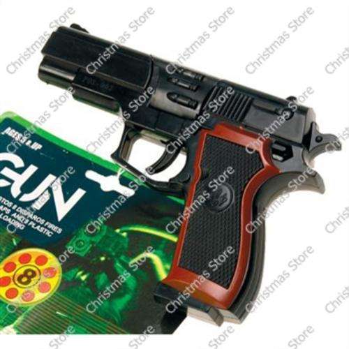 Cap Gun Pistol 8 Shot Ring Caps