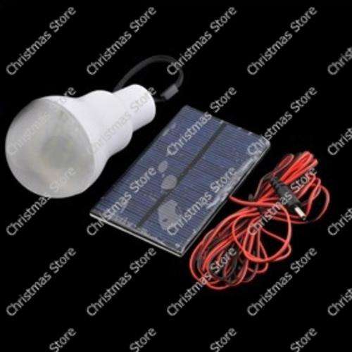 Portable Solar Powered 12 LED Light Bulb Lamp