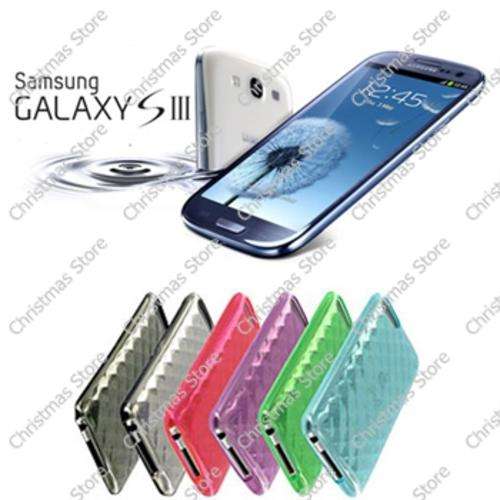 Samsung Galaxy S3 i9300 Diamond Design Protective Cover Transparent Pink