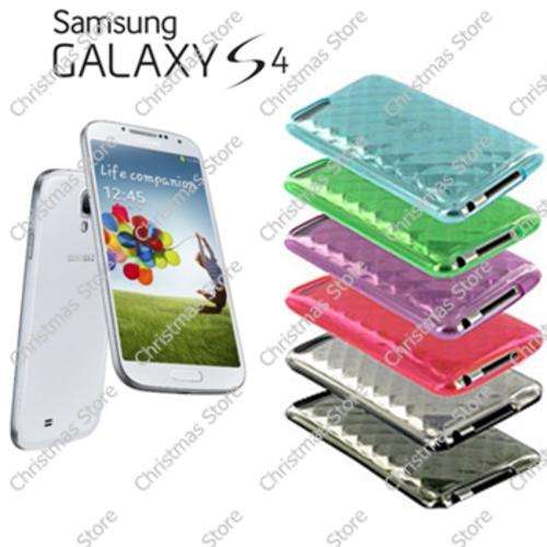 Samsung Galaxy S4 i9500 Diamond Design Protective Cover Transparent Pink