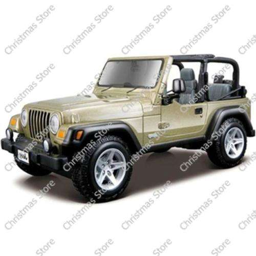 1:27 Scale Metallic Gold SUV Jeep Wrangler Rubicon