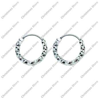 Silver 925 Hoop Earrings 10mm