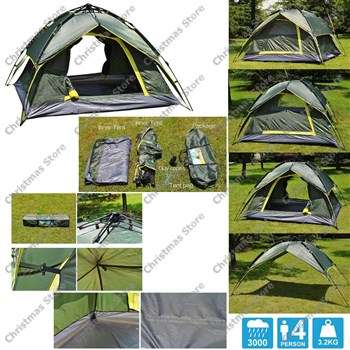 Single Cabin Tent Upto 4 Sleeper Camping Tent Auto Quick Open Easy Outdoor Set Up