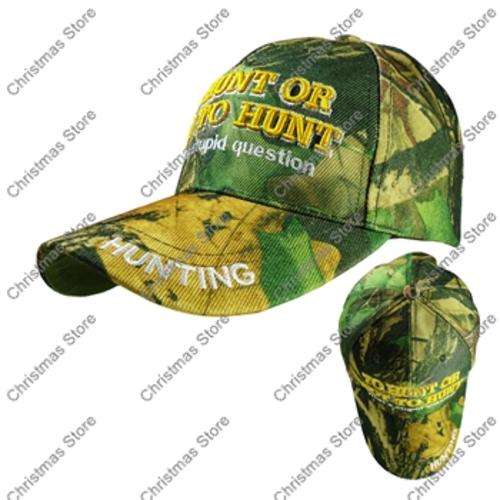 Superior Quality Baseball Peak Cap Hunting Cap To Hunt Or Not To Hunt What a Stupid Question