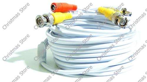 CCTV 50m Cable with BNC  RCA Connector and Power