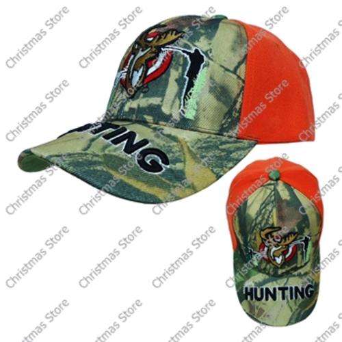 Hunting Cap Orange and Camo