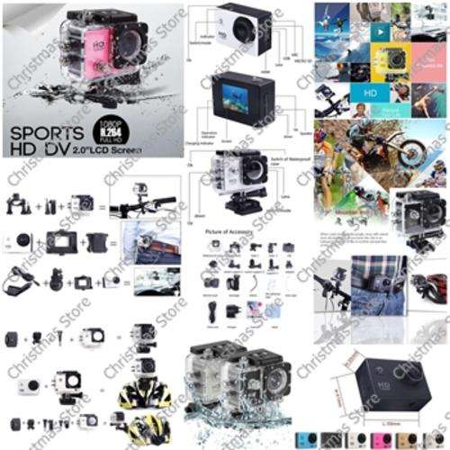 Full HD Waterproof Action Sports Mini DV Action 12MP Camera HD 1080P