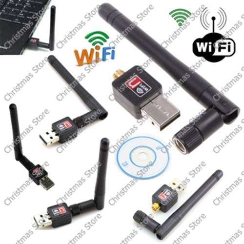 Wireless WiFi Dongle and Antenna USB 2.0 150Mbps 802.11N