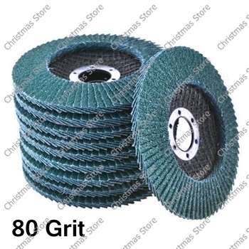 Flap Sanding Discs 115mm 80 Grit (10 Per Pack)