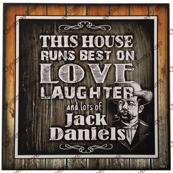 Jack Daniels Drink Coaster Wood Wall Art Bar Coaster with High Quality Print