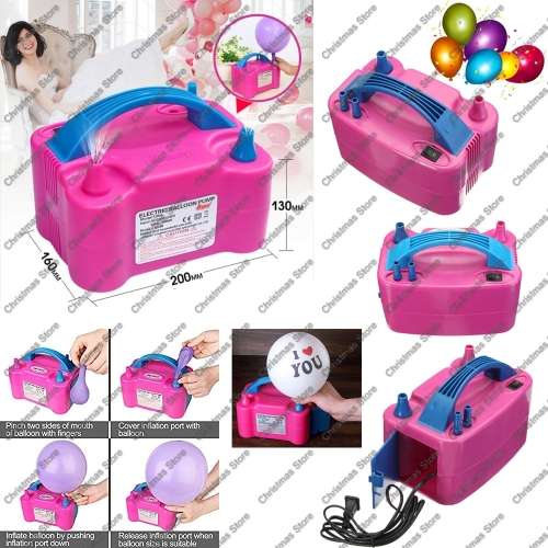 Electric Balloon Pump  Twin Nozzle Portable Air Balloon Inflater for Party Decorations  Celebrations