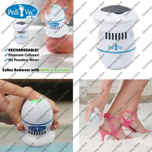 PediVac Foot Callus Remover with Built-in Vacuum