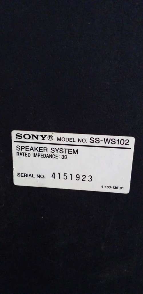 5 x Sony Speakers  and Sub-Woofer