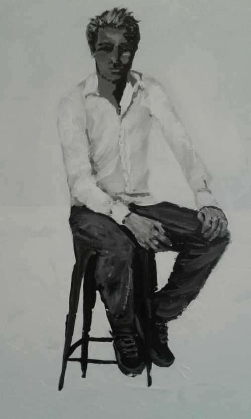 Lee Templeton Original Art. REF 1284. Pensive