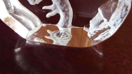 The Royal Crown Collection 3D Crystal Falcon Paper Weight