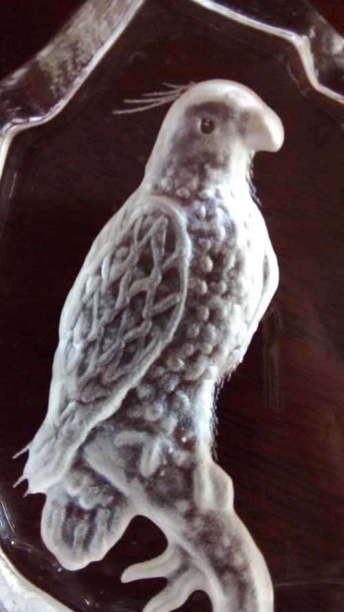 The Royal Crown Collection 3D Crystal Falcon Paper Weight