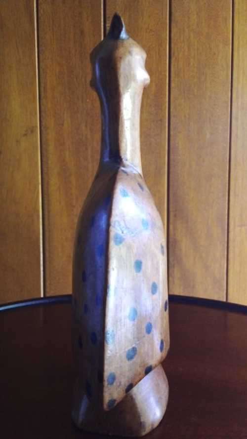 Wood Carved Guineafowl