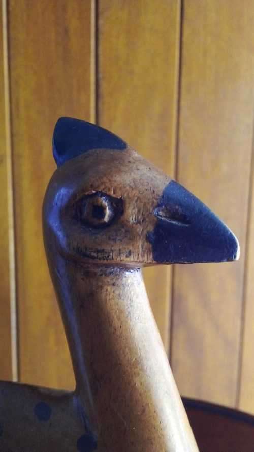 Wood Carved Guineafowl