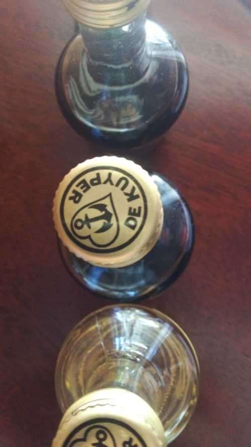 Set of 5 De Kuyper Mini Glass Liquers