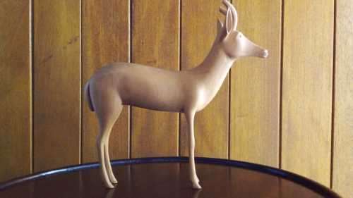 A Suberb Springbuck Woodcarving