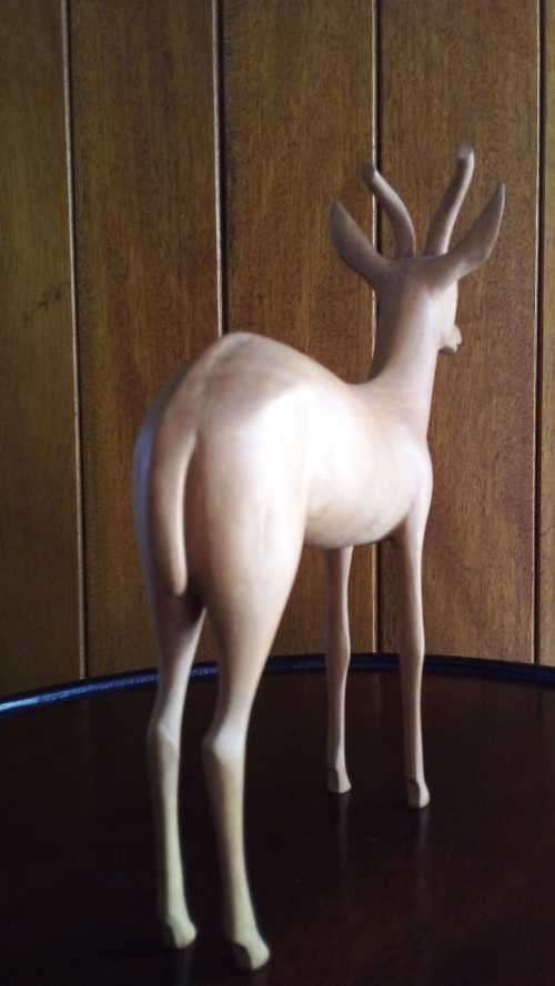 A Suberb Springbuck Woodcarving