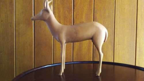A Suberb Springbuck Woodcarving