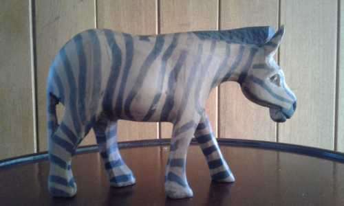 A Suberb Zebra Woodcarving