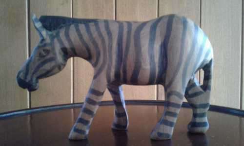 A Suberb Zebra Woodcarving