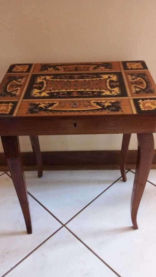Inlay Table Music Jewelry Box