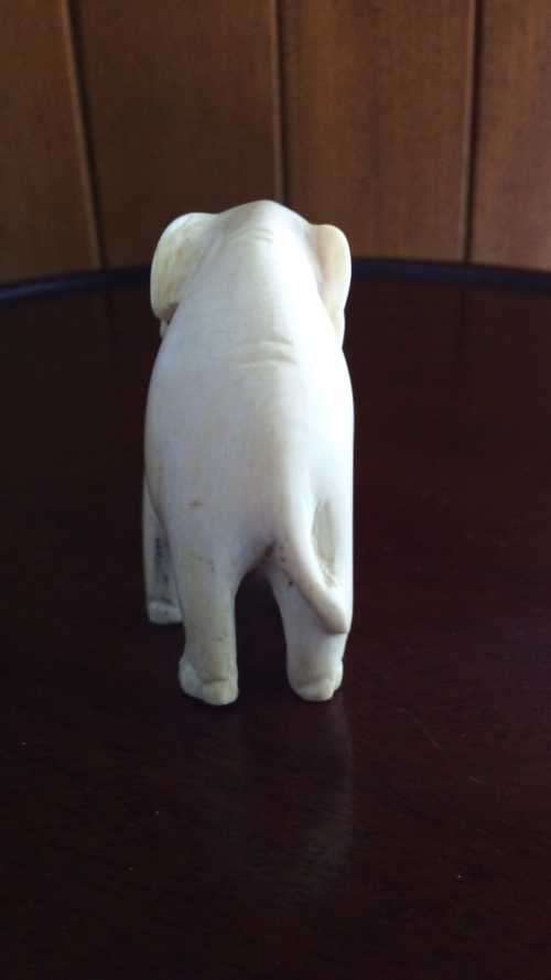 Vintage Ivory Carved Elephant