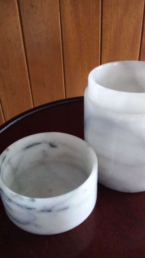 Marble Trinket Holder with Lid
