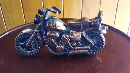 MAGNIFICENT! A Copper Harley Davidson Lighter. 13cm x 7cm