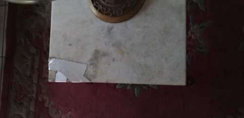 Collection of 6 Marble Top Side Tables (READ DESCRIPTION)