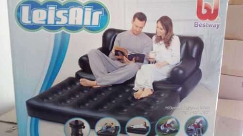 Leisair Inflatable Double Bed/Couch with Pump