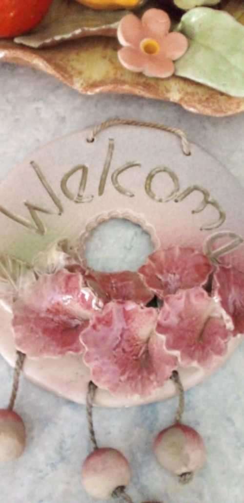 A Collection of 4 Pottery Wall Hangings and Ornaments (READ DESCRIPTION)