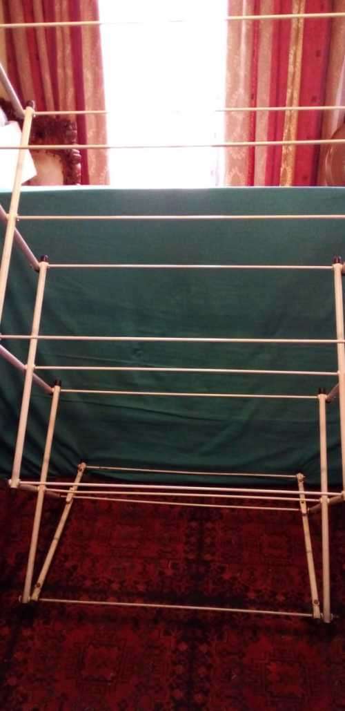 Extra Large Fold Up Clothing Rack With Wheels