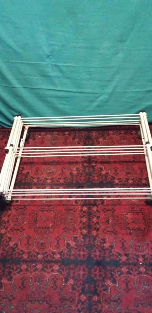Extra Large Fold Up Clothing Rack With Wheels