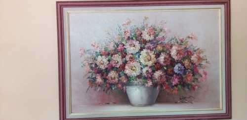 Magnificent Huge Palet Knife Oil Painting by Robin