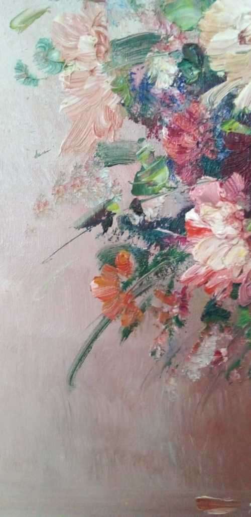 Magnificent Huge Palet Knife Oil Painting by Robin