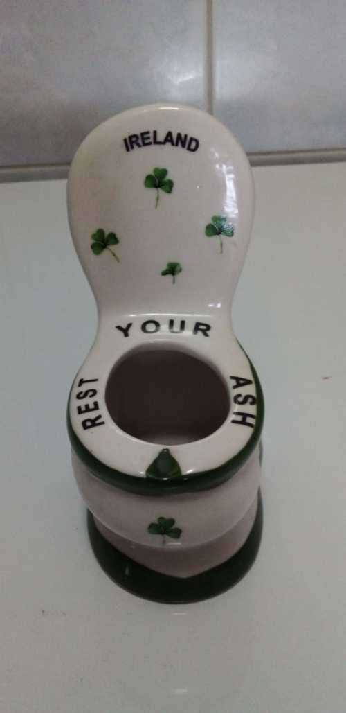 Rest Your Ash Ireland Toilet Ashtray