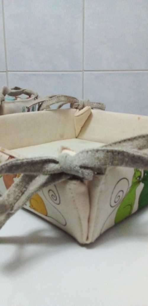 2 x Cat Design Small Baskets