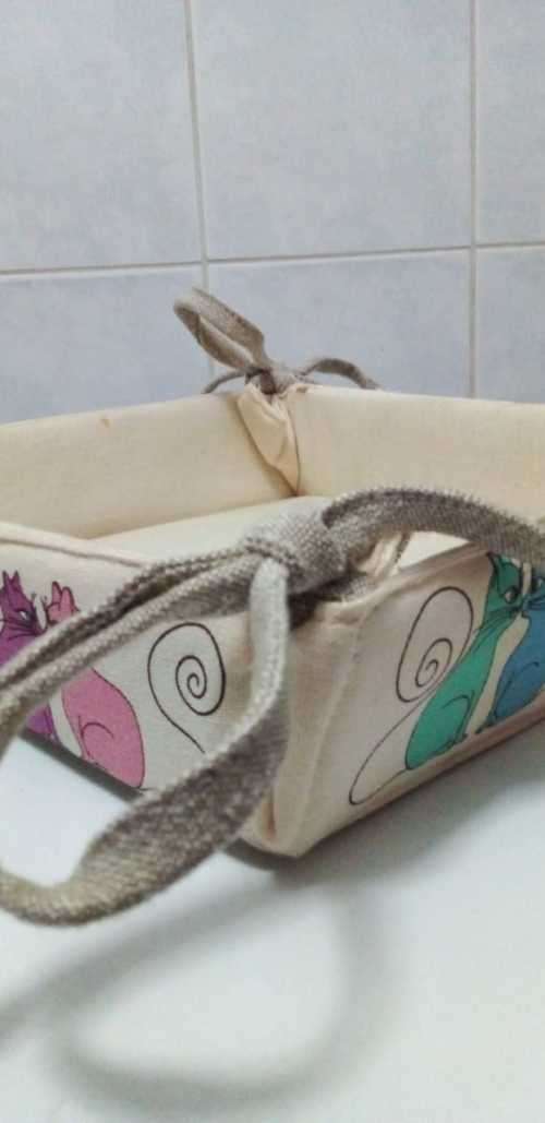 2 x Cat Design Small Baskets