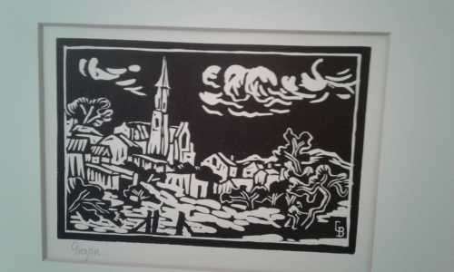 Gregoire Boonzaier 1959 Linocut (READ DESCRIPTION)